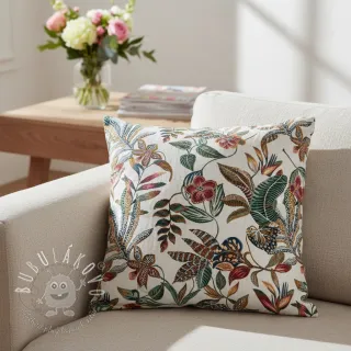 Dekoračná látka jacquard Neroli allover blanc