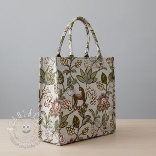 Dekoračná látka jacquard Soliman allover blanc