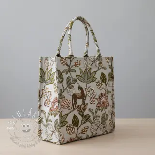 Dekoračná látka jacquard Soliman allover blanc