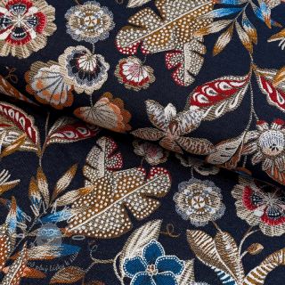 Dekoračná látka jacquard Neroli allover nuit