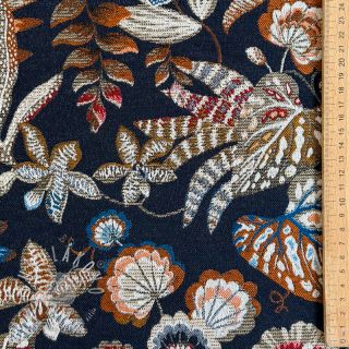 Dekoračná látka jacquard Neroli allover nuit