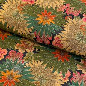 Dekoračná látka jacquard Matcha allover kaki