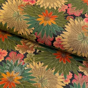Dekoračná látka jacquard Matcha allover kaki