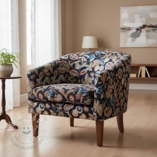 Dekoračná látka jacquard Neroli allover nuit