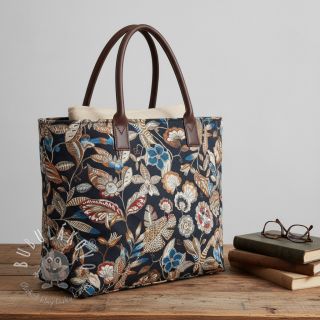 Dekoračná látka jacquard Neroli allover nuit