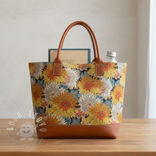 Dekoračná látka jacquard Matcha allover peanut