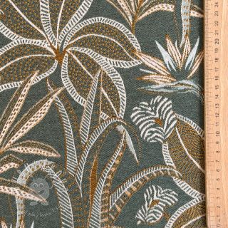 Dekoračná látka jacquard Moranto allover kaki