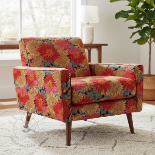 Dekoračná látka jacquard Matcha allover rouge