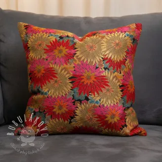 Dekoračná látka jacquard Matcha allover rouge