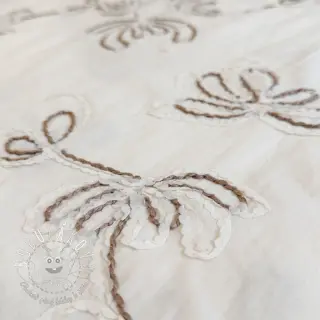 Bavlnená látka EMBROIDERY Loom En Light off white