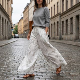 Bavlnená látka EMBROIDERY Loom En Light off white