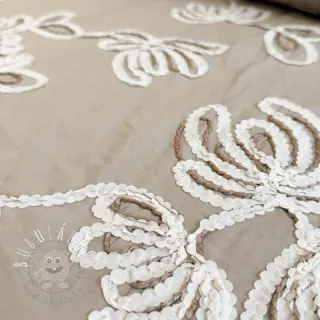 Bavlnená látka EMBROIDERY Loom En Light natural