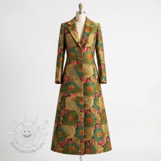 Dekoračná látka jacquard Matcha allover kaki