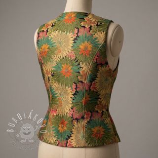 Dekoračná látka jacquard Matcha allover kaki