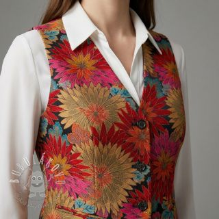 Dekoračná látka jacquard Matcha allover rouge