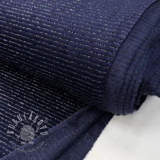 Zamat VELVET LUREX Stripe marine