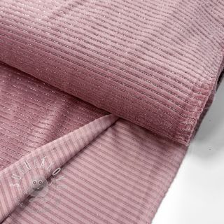 Zamat VELVET LUREX Stripe pink