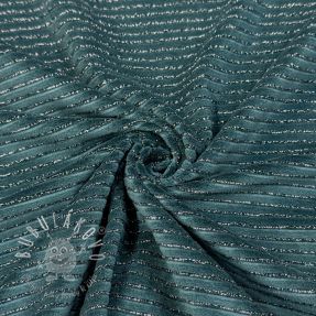 Zamat VELVET LUREX Stripe forest green