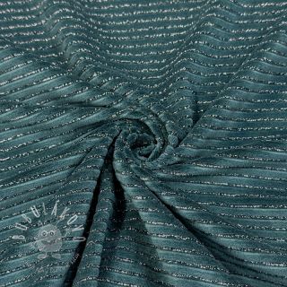 Zamat VELVET LUREX Stripe forest green