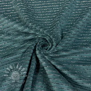 Zamat VELVET LUREX Stripe forest green