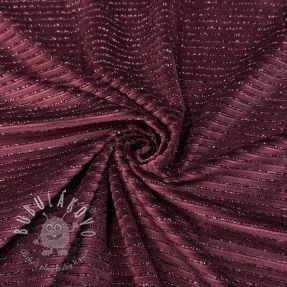 Zamat VELVET LUREX Stripe bordeaux