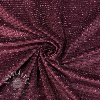Zamat VELVET LUREX Stripe bordeaux