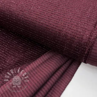 Zamat VELVET LUREX Stripe bordeaux