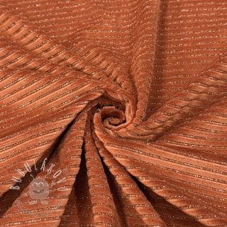 Zamat VELVET LUREX Stripe brick