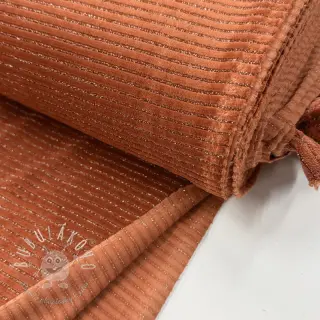 Zamat VELVET LUREX Stripe brick