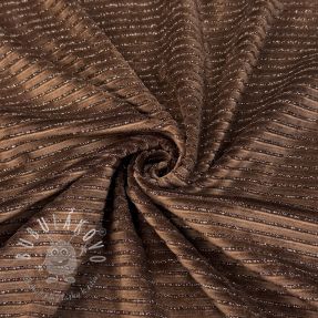 Zamat VELVET LUREX Stripe dark brown