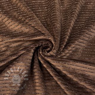 Zamat VELVET LUREX Stripe dark brown