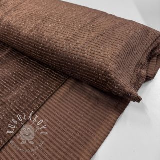 Zamat VELVET LUREX Stripe dark brown