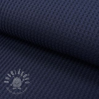 Svetrovina WAFFLE BIG KNIT navy