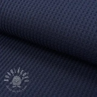 Svetrovina WAFFLE BIG KNIT navy