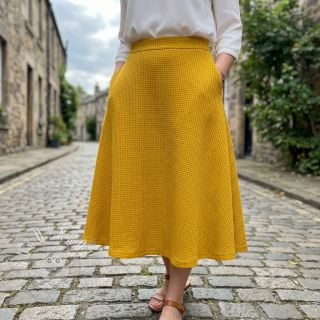 Svetrovina WAFFLE BIG KNIT ochre