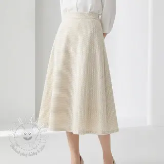 Zamat VELVET LUREX Stripe off white