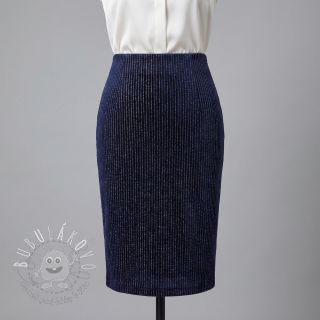 Zamat VELVET LUREX Stripe marine