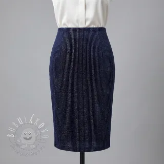 Zamat VELVET LUREX Stripe marine