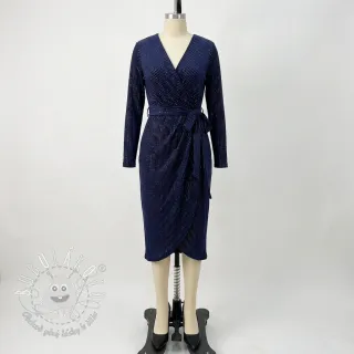 Zamat VELVET LUREX Stripe marine