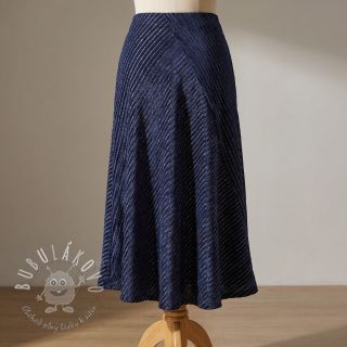 Zamat VELVET LUREX Stripe marine