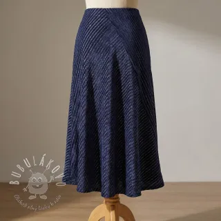 Zamat VELVET LUREX Stripe marine