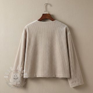 Zamat VELVET LUREX Stripe beige