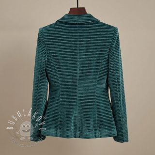 Zamat VELVET LUREX Stripe forest green