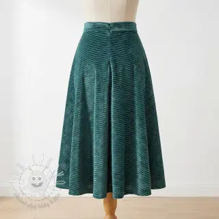 Zamat VELVET LUREX Stripe forest green