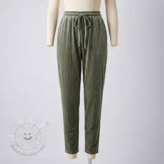 Zamat VELVET LUREX Stripe camo green