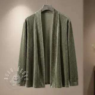 Zamat VELVET LUREX Stripe camo green