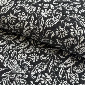 Dekoračná látka jacquard Mumbai allover noir