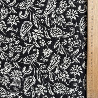 Dekoračná látka jacquard Mumbai allover noir