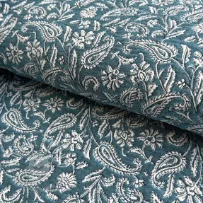 Dekoračná látka jacquard Mumbai allover jade