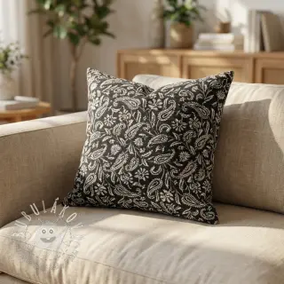 Dekoračná látka jacquard Mumbai allover noir